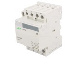 Contactor 4P 40A 230VAC NC NO IP20