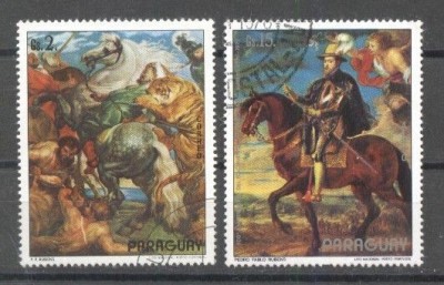 Paraguay - Paintings, used E.073 foto