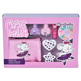 Set cadou produse cosmetice cu borseta Magic Ballet Nails &amp;amp; Case Martinelia 11968