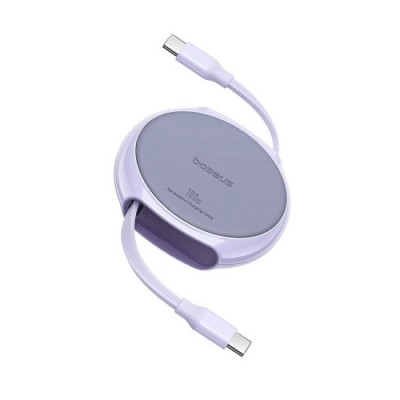 Cablu Type-C la Type-C, 100W, 1m - Baseus Pathfinder (P10368400511-00) - Nebula Purple foto