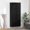 vidaXL Bufet Stejar Negru 69,5 x 34 x 180 cm Lemn compozit 3416067