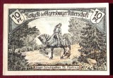 Notgeld Germania 1921, 10 Pfennig Ritterschaft ** - Bancnota Germana