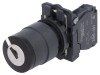 Comutator rotativ cu cheie 22mm 2 NO negru XB5AG21