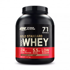 Proteine din zer 100% Whey Gold Standard cu aroma de ciocolata si alune, 2.27kg, Optimum Nutrition