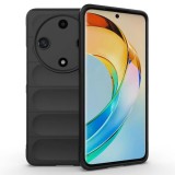 Husa pentru honor magic 6 lite, antisoc, margini cu striatii, design minimalist, black