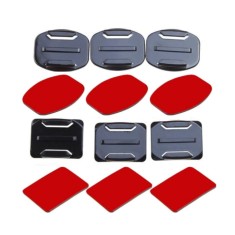 Set pentru fixare cu 6 adezivi Flat si Curved Adhesive Mount + 6 prinderi quick release pentru camere actiune GP14-3
