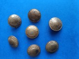Nasturi unforma militara franceza LEGIUNEA STRAINA ,anul 1853, lot 7 nasturi militari ,perioada Napoleon al III lea , Legion Etranger ,