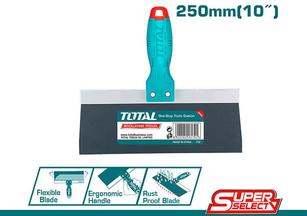 TOTAL - SPACLU LAT PENTRU GIPS-CARTON - 10&quot;/250MM PowerTool TopQuality