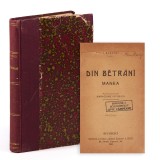 I. Slavici, Din bătr&acirc;ni, 1905, cu semnătura autorului