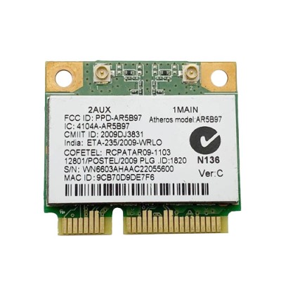 283.Modul/Placa retea wifi wireless wifi laptop AR5B97 foto