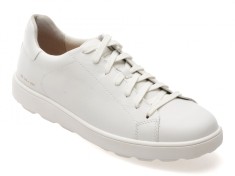 Pantofi sport GEOX albi, U45GPC, din piele naturala