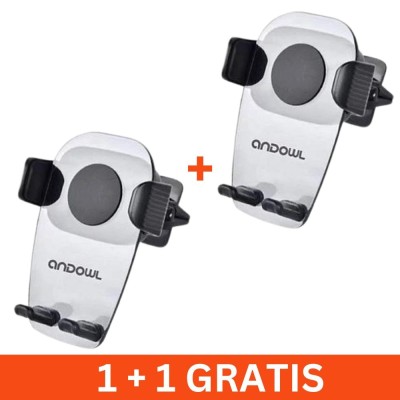 Suport auto cu clips pentru telefon, rotire 360, 1+1 gratis foto