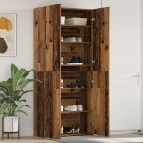 Dulap pentru pantofi 80 x 35.5 x 180 cm Lemn prelucrat Maro