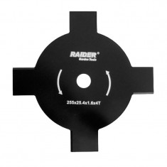 Disc motocoasa Raider, 255 x 25.4 mm, 4 lame