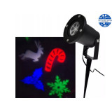 Proiector led exterior craciun, joc de lumini, RGB - W, 12W