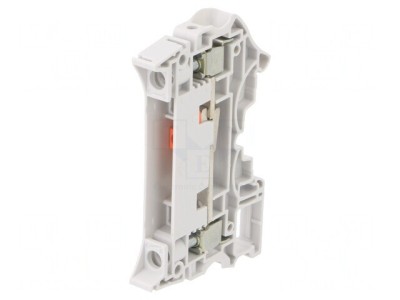 Conector șine 0,5-10mm&amp;sup2; 2 borne gri 8mm foto