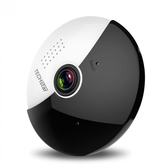 Camera Supraveghere Video Techstar&reg; V380 3602T, Full HD 1080P, Wireless, 360&deg;, Detectare Miscare, Microfon, Difuzor