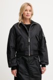 Alpha Industries geacă bomber culoarea negru, de tranziție, 258010.03