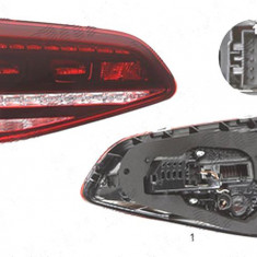 Stop spate lampa Volkswagen Golf 7 (5k), 10.2012-, spate, Stanga, R, partea interioara; H21W+LED; fumuriu, AL (Automotive Lighting)