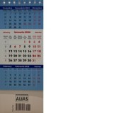 Calendar triptic de birou (tip piramida) 2026