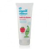 Gel Dus &amp; Spuma Baie Copii Green People, Fructe de Padure, 200ml, Natural, Hipoalergenic, Piele Sensibila/Eczeme