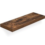 VASAGLE Raft de perete suspendat plutitor, MDF, sistem montare inclus, 80x20x4cm, vintage maro Household NewTrend
