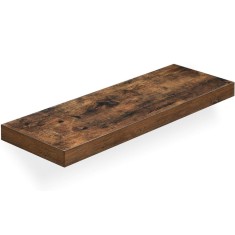 VASAGLE Raft de perete suspendat plutitor, MDF, sistem montare inclus, 80x20x4cm, vintage maro Household NewTrend foto