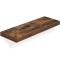 VASAGLE Raft de perete suspendat plutitor, MDF, sistem montare inclus, 80x20x4cm, vintage maro