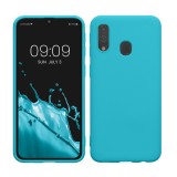 Husa Kwmobile pentru Samsung Galaxy A40, Albastru deschis, Silicon, KWM000009ZX034C, Carcasa