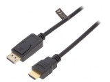 Cablu DisplayPort la HDMI 3m Negru