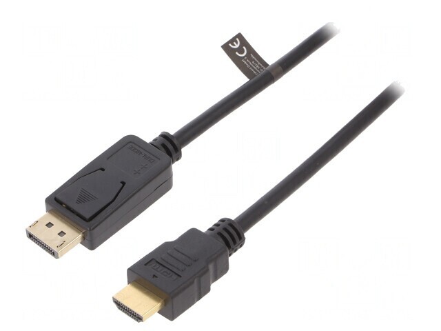 Cablu DisplayPort la HDMI 3m Negru