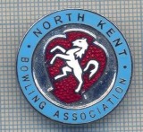 AX 338 INSIGNA BOWLING -NORTH KENT - BOWLING ASSOCIATION -MAREA BRITANIE