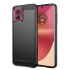 Husa Techsuit Carbon Silicone Neagra pentru Motorola Edge 50 Fusion - Protectie Premium