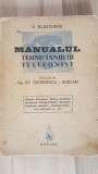 Manualul tehnicianului telefonist- H. Blatzheim