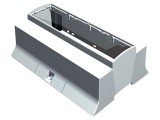 Carcasă pentru şină DIN gri, 9 module, UL94V-0 - ITALTRONIC