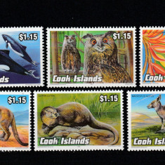 Cook Islands 1992-Fauna,Animale , serie 6 valori,dantelate,MNH,Mi.1348-1353