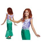 Costum carnaval printesa Ariel - Mica sirena Classic ( licentiat) pentru copii, marime M ( 7-8 ani)