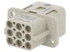 Conector HDC Inserturi Contact Mamă Han Q PIN 9 8 PE 16A