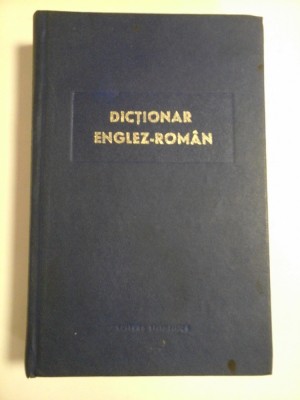 DICTIONAR ENGLEZ-ROMAN foto