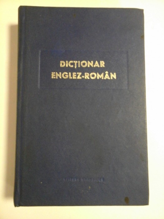 DICTIONAR ENGLEZ-ROMAN