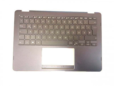 Carcasa superioara cu tastatura palmrest Laptop, Asus, ZenBook Flip S UX370, UX370U, UX370UA, UX370UAR, UX370UAF, Q325UA, 90NB0EN2-R30101, cu iluminar foto