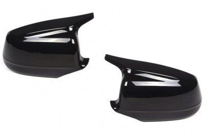 Capace oglinzi Batman style BMW seria 5 F10 2010-2013 negru lucios foto
