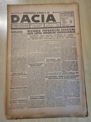 Dacia 30 ianuarie 1944-art. baia mare,frontul de rasarit,stiri de pe front foto
