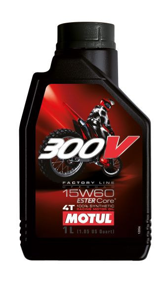 (PL) Ulei de motor 4T 4T MOTUL 300V OFF ROAD SAE 15W60 1L depășește Jaso Ma2 ester sintetic