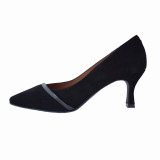 Pantofi dama, din piele naturala, marca Brenda Zaro, 4474-01-84, negru