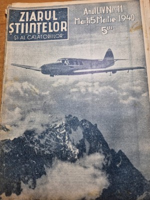ziarul stiintelor si al calatoriilor 5 martie 1940 - filmul romanesc foto