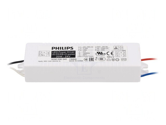 Driver LED 20W 24V 100-240V AC