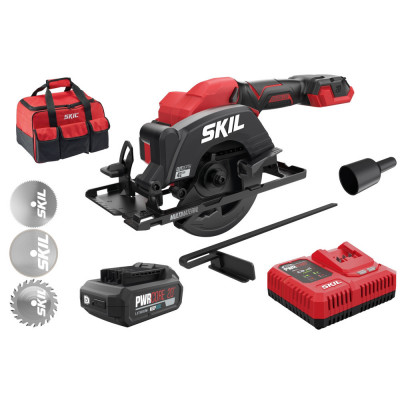 Mini fierastrau cu acumulator SKIL 3540 DA Compact brushless cu 3 discuri si geanta foto