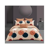 Cumpara ieftin Lenjerie de Pat cu elastic 4 piese pat dublu, Bumbac Satinat - LIM100