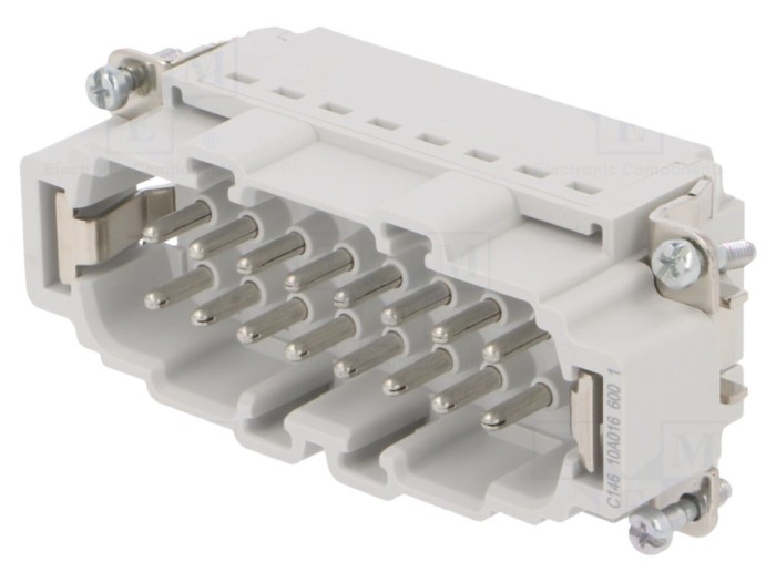 Conector HDC tată 16+PE